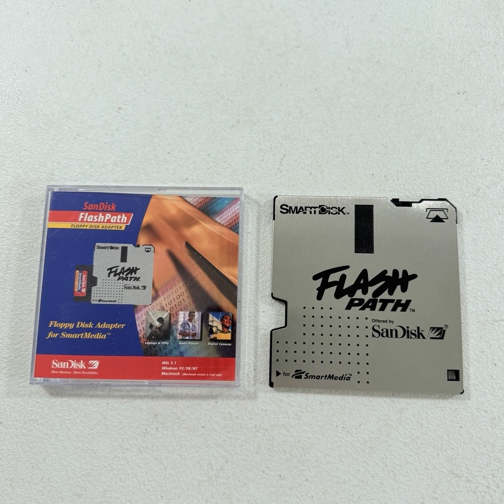 SanDisk SmartDisk Flash Path Smart Media Media Card Reader 3.5" Floppy Adapter